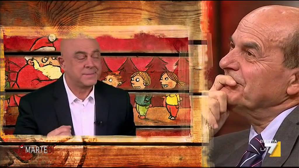 diMartedì - La copertina di Crozza-Bersani: L'albero di Natale non lo addobbi con le palle di Renzi