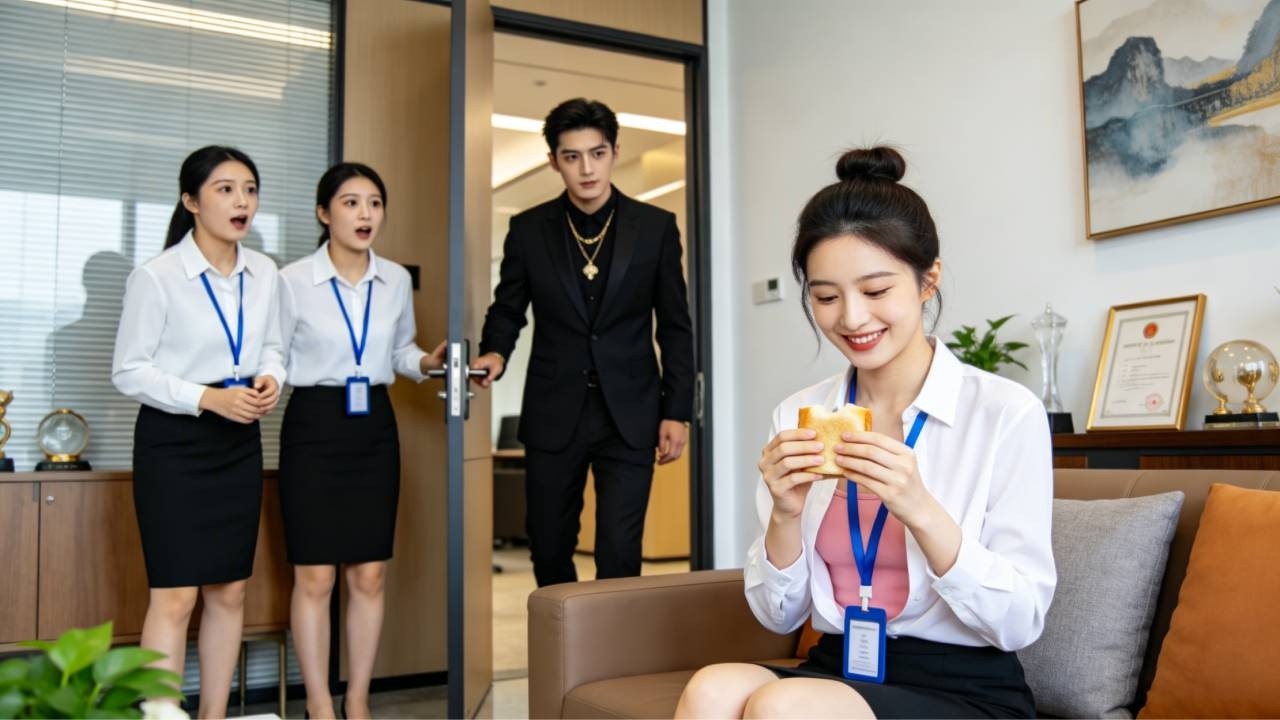 Cold CEO ignores everyone... until he sees a girl happily eating bread—then falls for her!