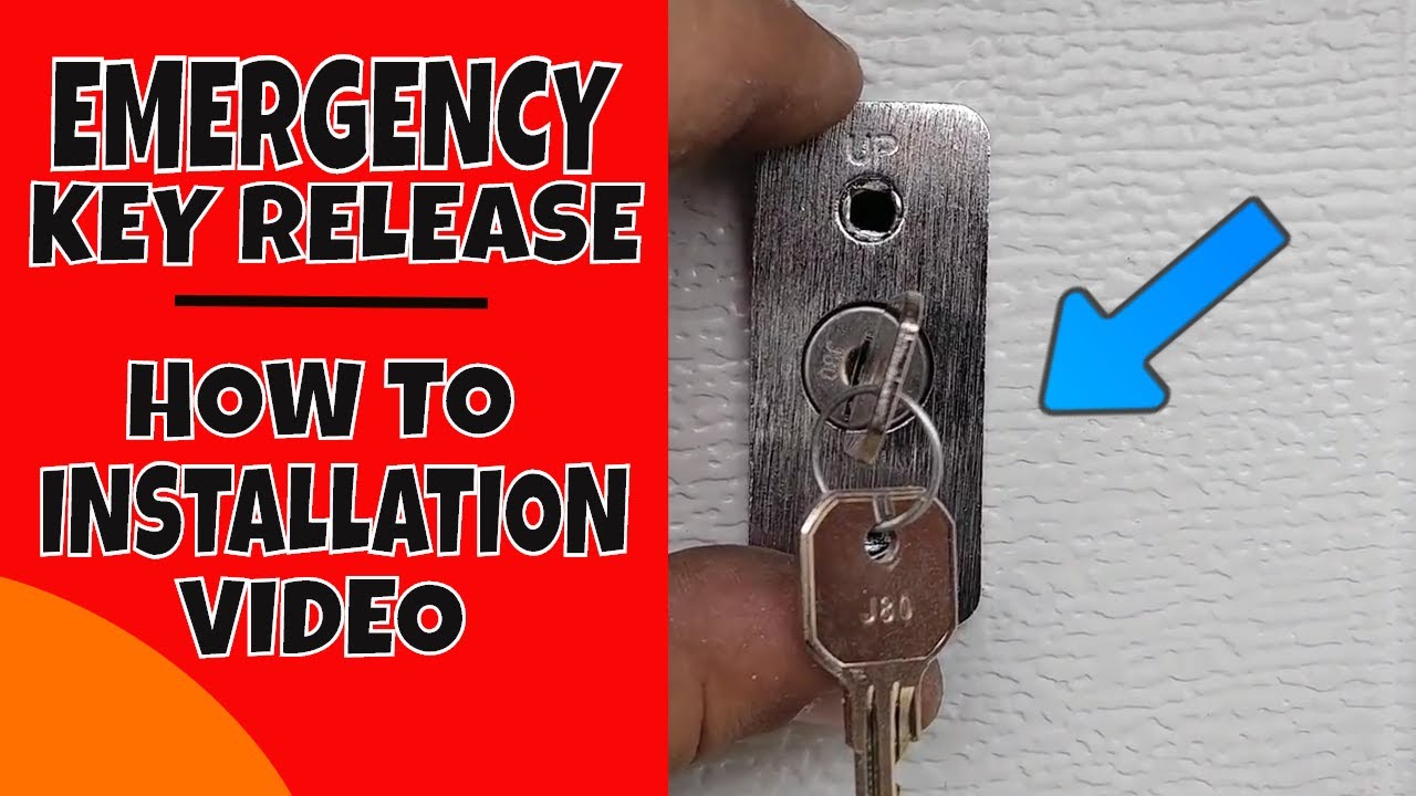 How To Install a Garage Door Emergency Key Release Video 2024