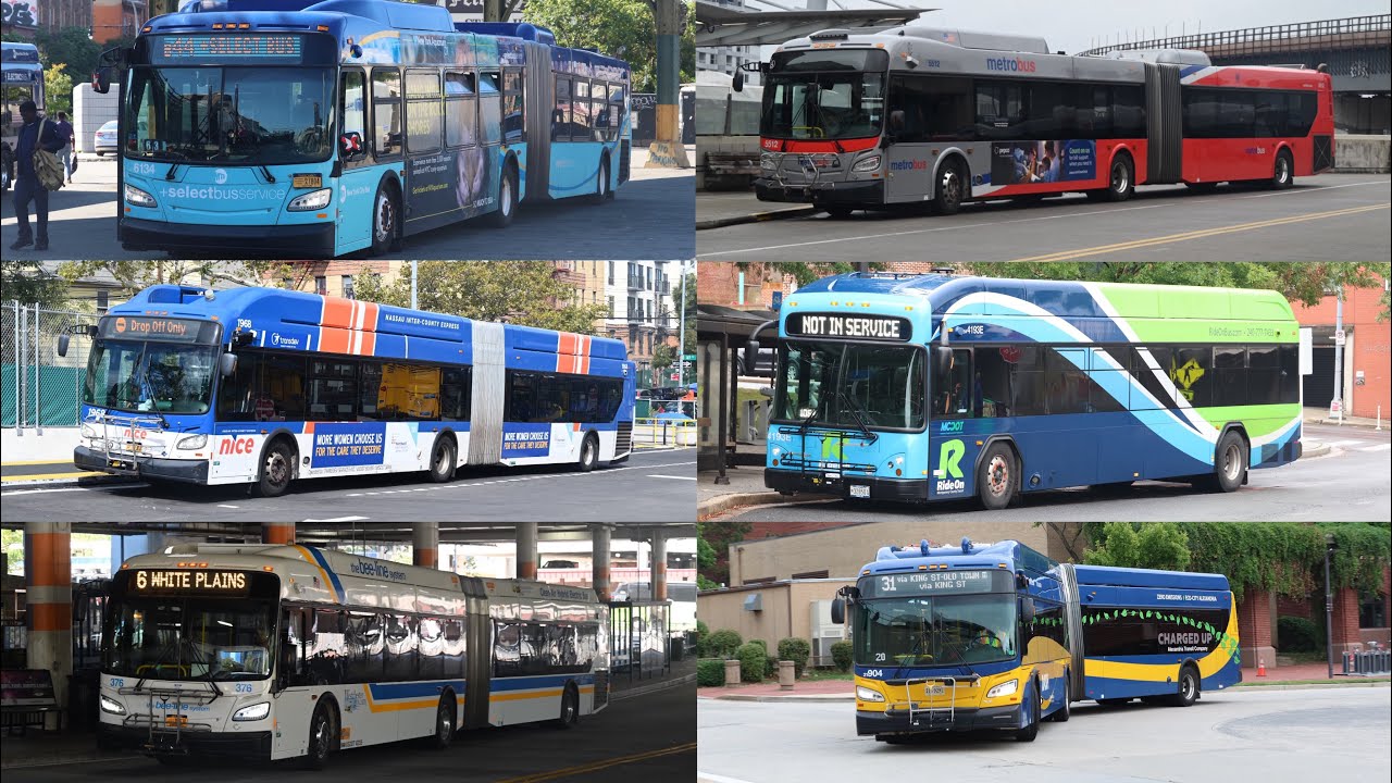 Buses in the Northeast Megalopolis (with joyrides), United States 2025