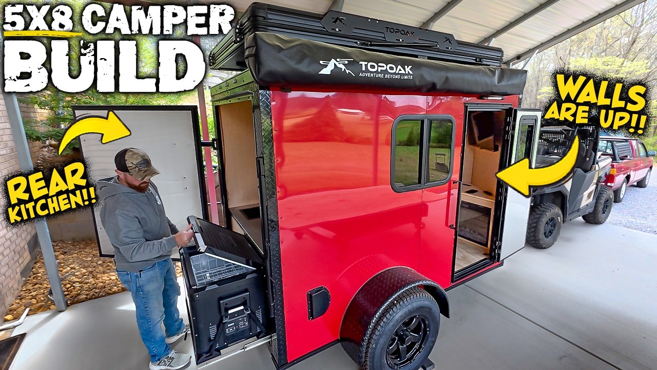 5X8 Cargo Trailer Camper Build, One Of A Kind... Part 10