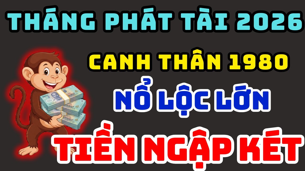 Tử Vi Tuổi Canh Thân 1980 Trong Năm 2026, Gặp 3 Tháng Phát Tài Này, Trời phật Ban Phước, Tiền Về