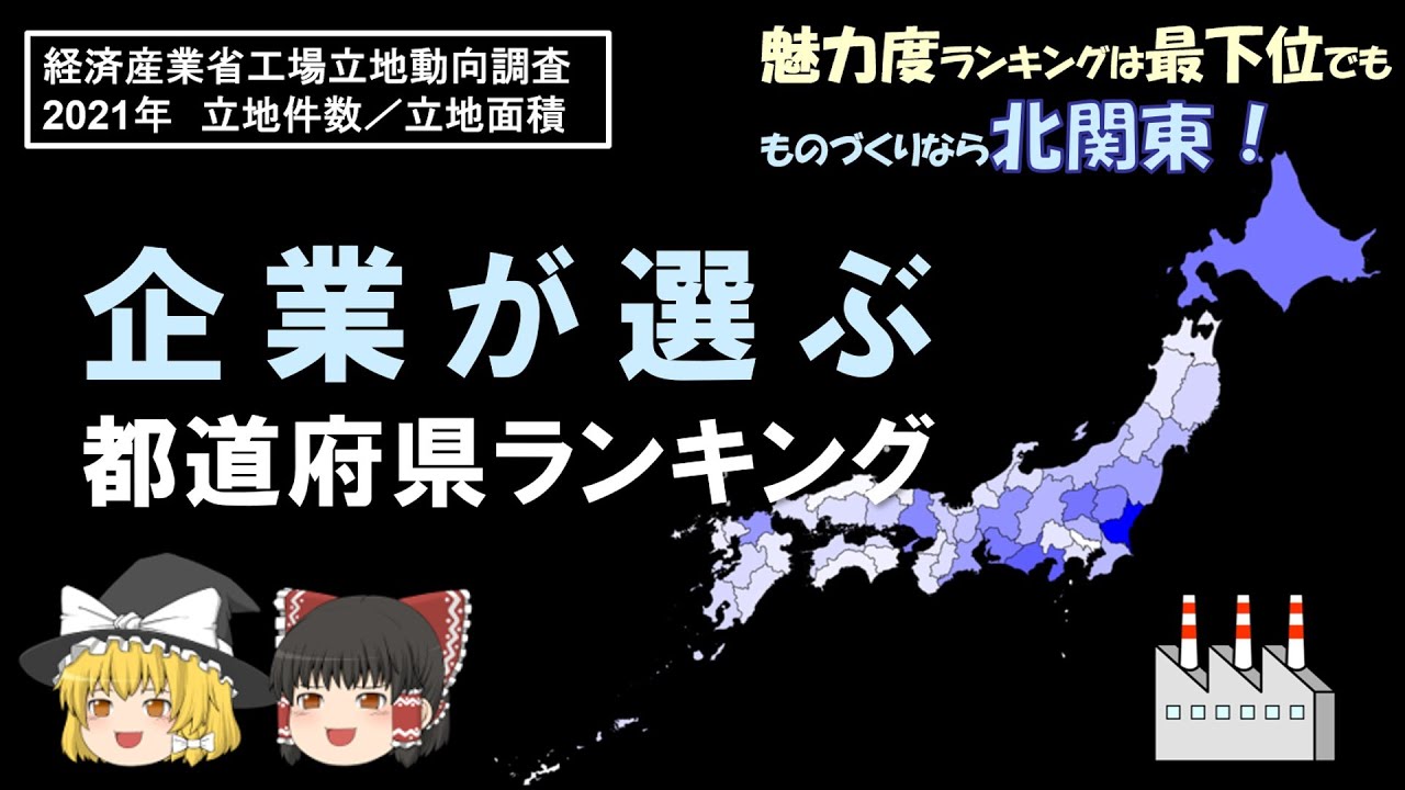 企業が選ぶ都道府県ランキング～魅力度ランキングは最下位でも“ものづくり”なら北関東～