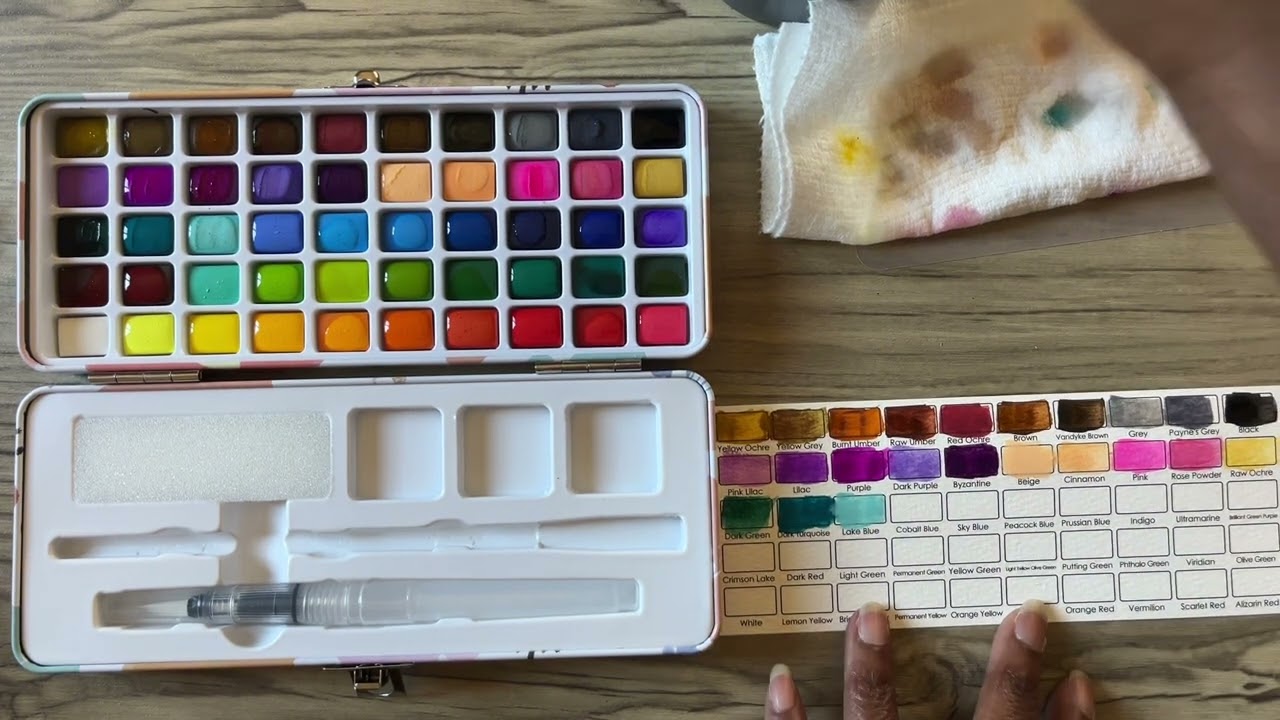 Water Color Swatches ~ Grabie & Generic Metallics