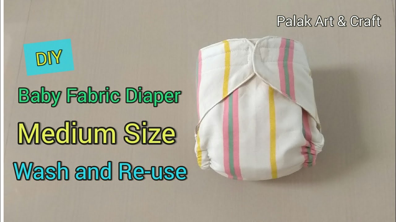 DIY,Baby Fabric Diaper Medium Size,घर पर बेबी डायपर/नैप्पी बनाना,baby diaper/nappy/langot at home.