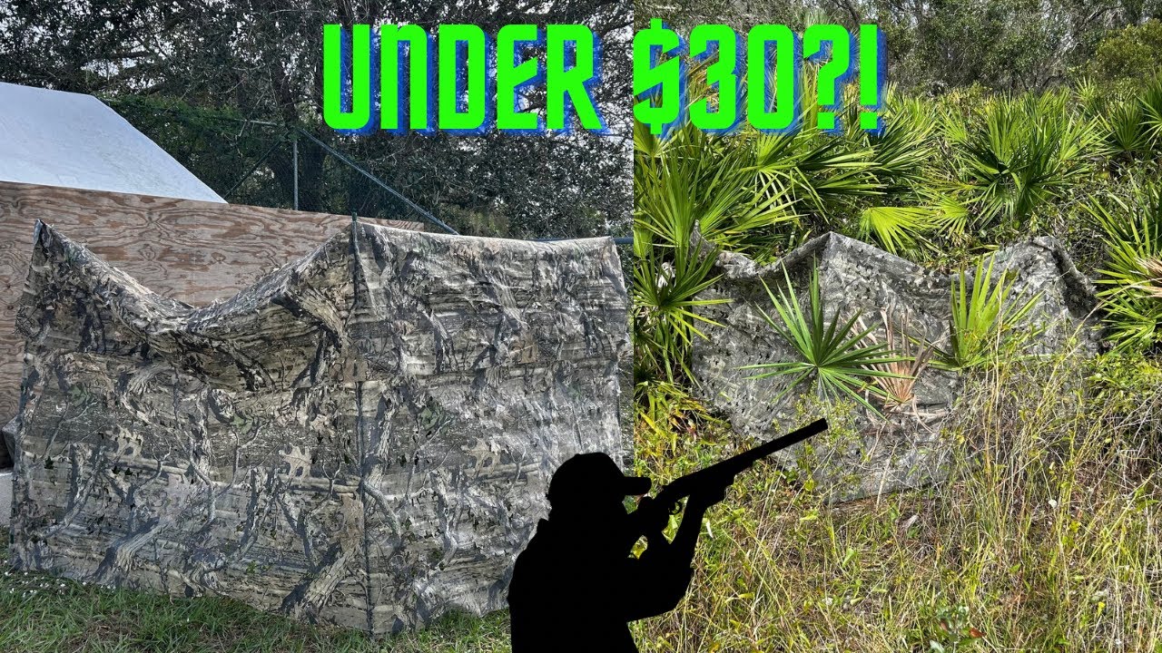 DIY HUNTING BLIND - construction, setup, and camouflage