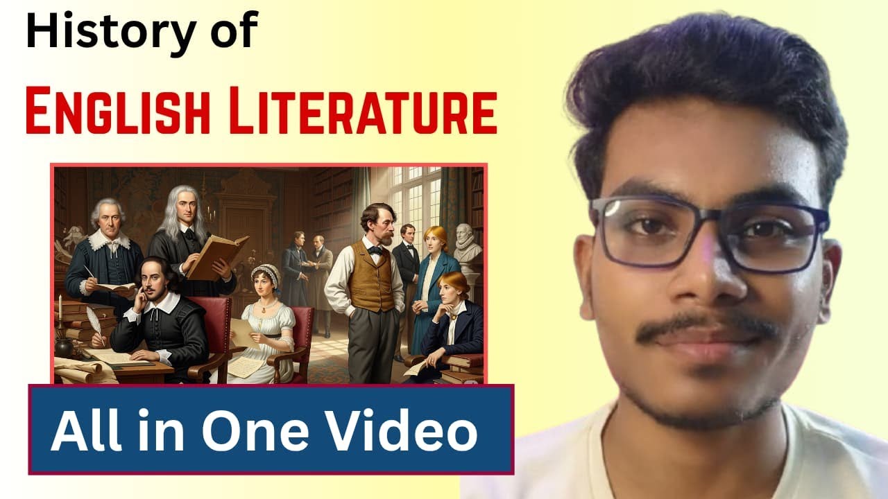 History of English Literature - Master Class 1  / CU CCF SEM-1 & M.A. ENTRANCE (CBCS )