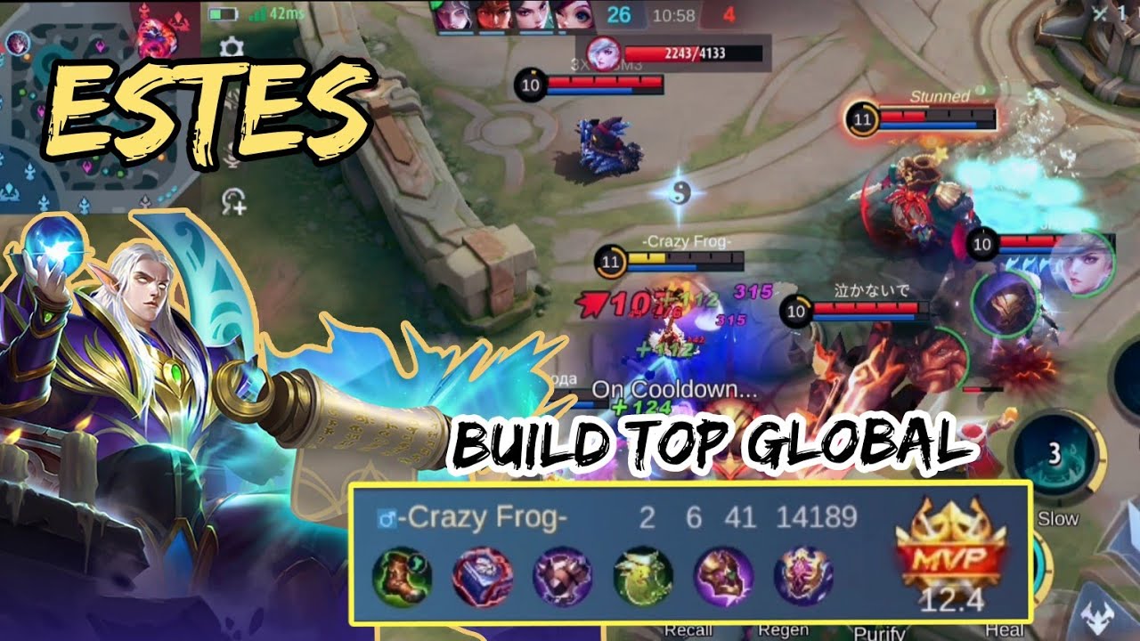 MVP Tank! Estes Best Build 2023 (Insane Healing) - Build Top 1 Global Estes | Mlbb