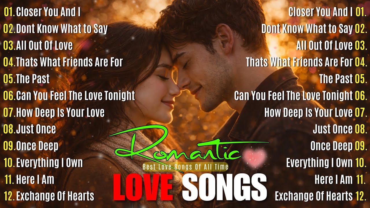 Greatest 80s 90s Love Songs Throwback 💖 Lyrics Romantic Old Love Songs Playlist 💕