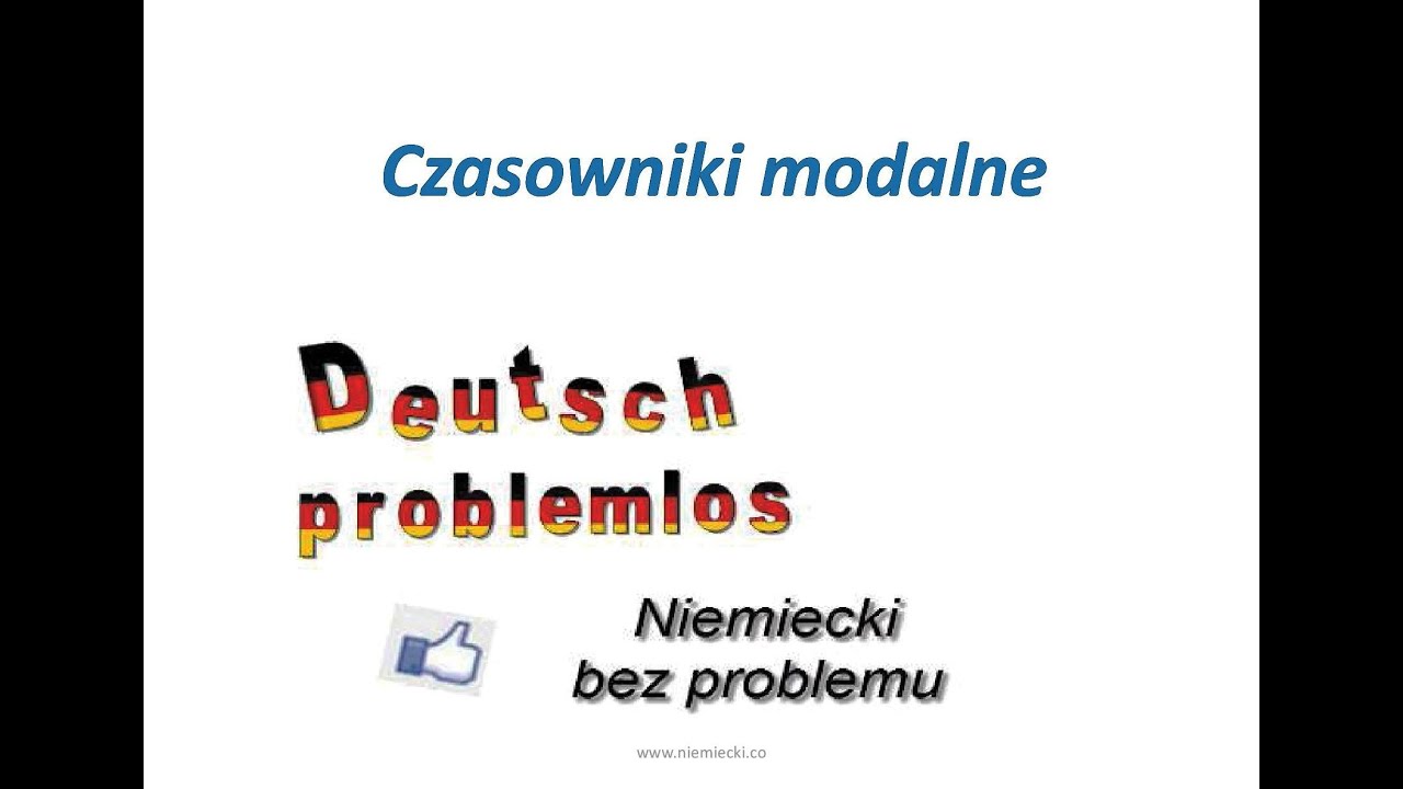 Czasowniki modalne - Niemiecki bez problemu
