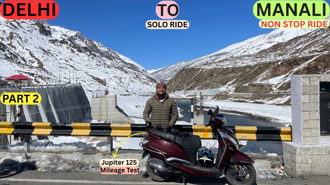 Ghumavdar Raste Khatam Manali Jana Huaa Aasan 😎| Long Ride | TVS Jupiter 125 | Solo Ride