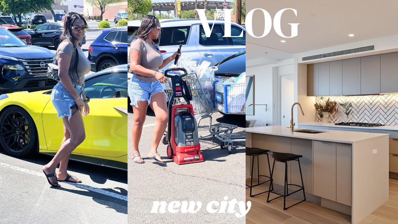 My First  Apartment Tour Moving In Day Phoenix AZ Luxury One Bedroom