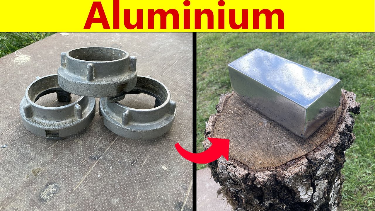Casting Ingot Aluminium - Trash To Treasure - Big Ingot Casting - ASMR Metal Melting