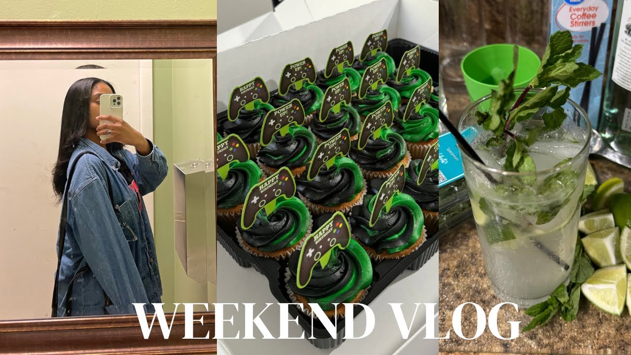 WEEKEND VLOG: very first vlog! getting blowout, dinner with sisters,super bowl & boyfriends birthday