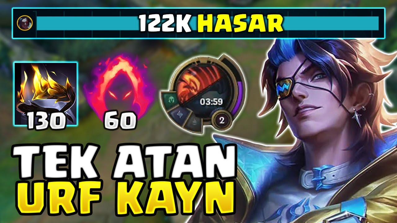 3 DAKİKADA DARKİNE DÖNÜŞEN URF KAYN! | 50 KİLL 122.000 HASAR | Zegabon