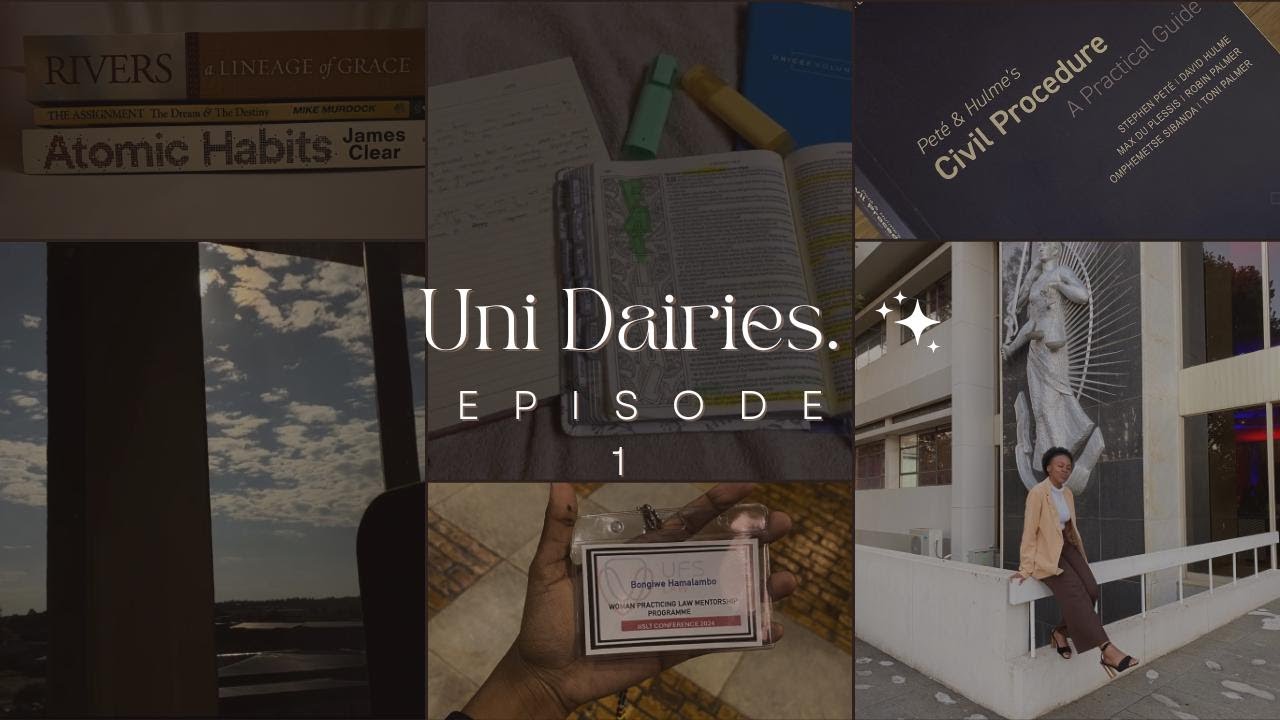 Uni diaries| Law Student| Digital Diary Entry 1| South African YouTuber