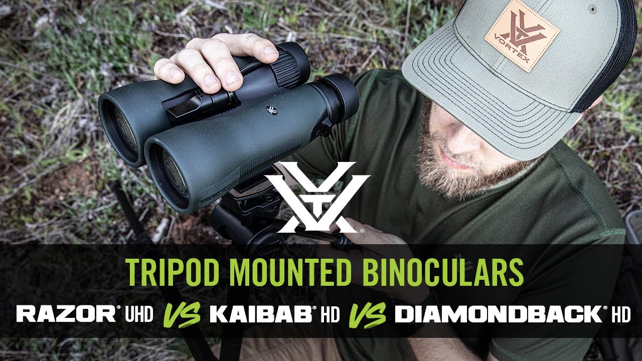 Линейка биноклей со штативами: Razor® UHD, Kaibab® HD и Diamondback® HD