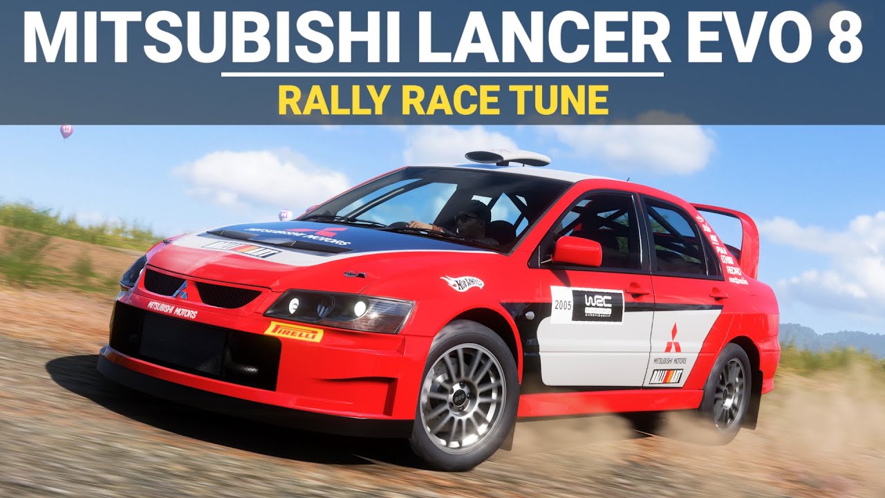 Forza Horizon 5 Tuning - 2004 Mitsubishi Lancer Evo 8 MR - FH5 Anti-Lag Rally Build, Tune & Gameplay
