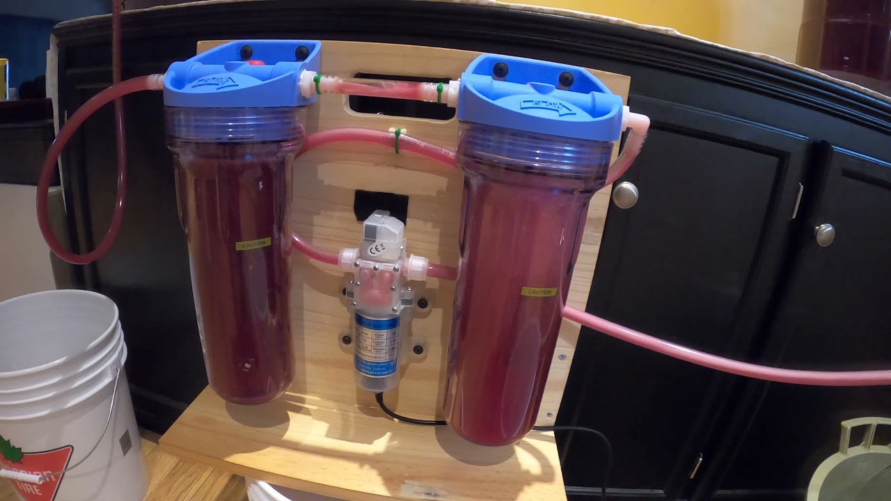 DIY Red Wine Filtration System Update - Modification fails - Back to Original Design