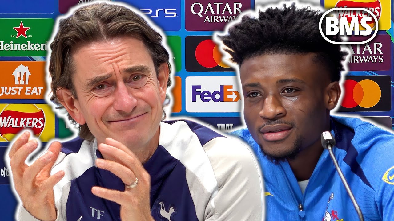 DEALING WITH BISSOUMA INTERNALLY! 🤐 | Thomas Frank and Mohammed Kudus | Tottenham v Slavia Prague