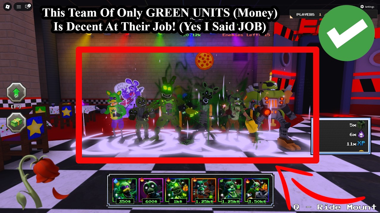 Bringing ONLY GREEN UNITS To Endless 3 In Five Nights TD 2! (Team Chlorophyll)