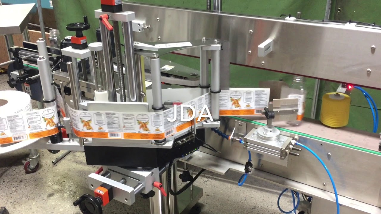Cold Pressed Juice Bottle Labeler , Square Bottle Labeling Machine USA Canada - JDA