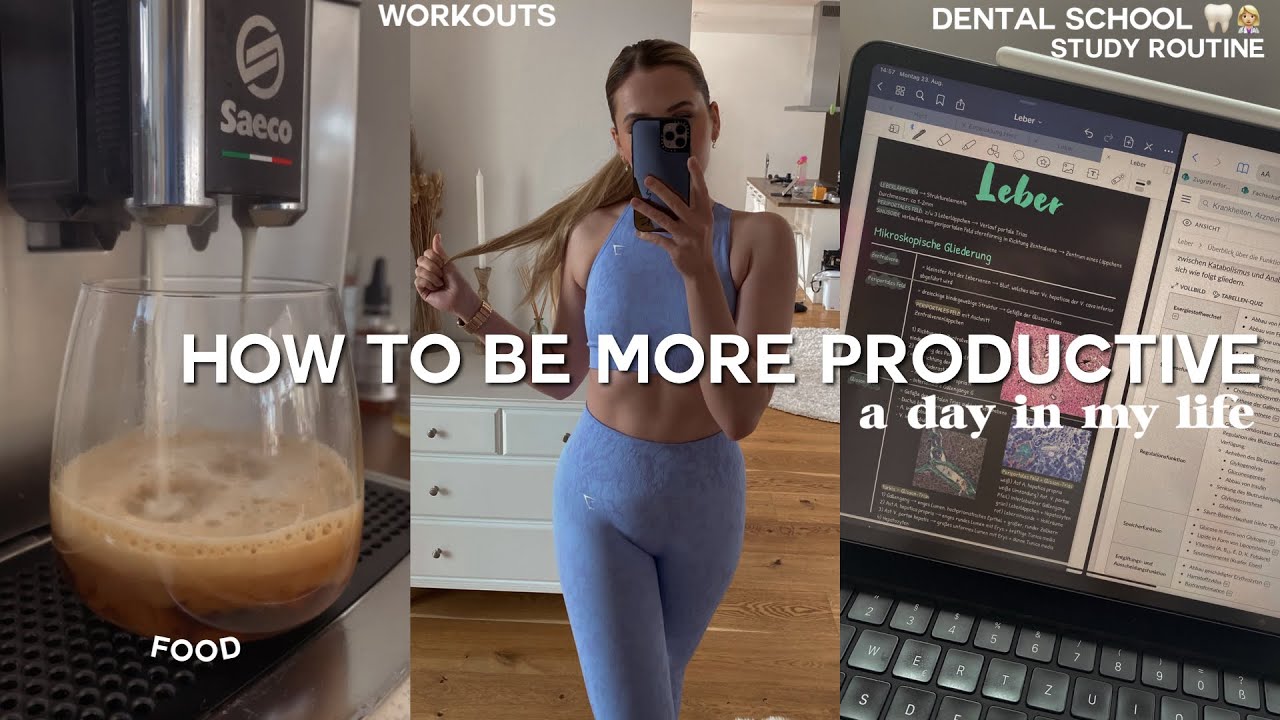 HOW TO BE MORE PRODUCTIVE: become the best version of yourself (day in the life exam prep)