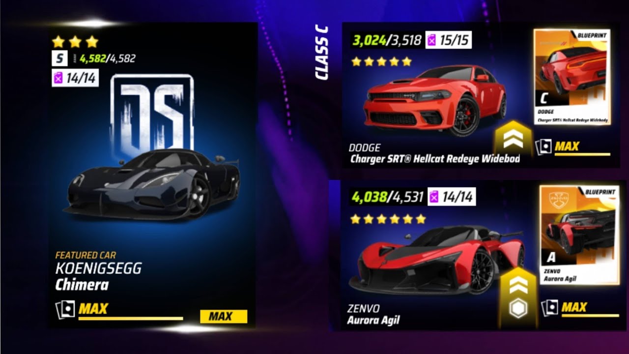 Maxing Koenigsegg Chimera & all new DS13 cars