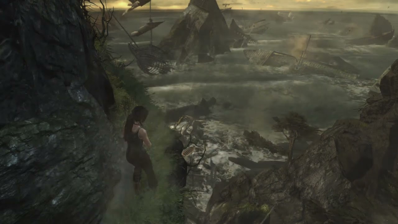 GOOD SLEEP WITH RAIN  AND TOMB RAIDER(ASMR)
