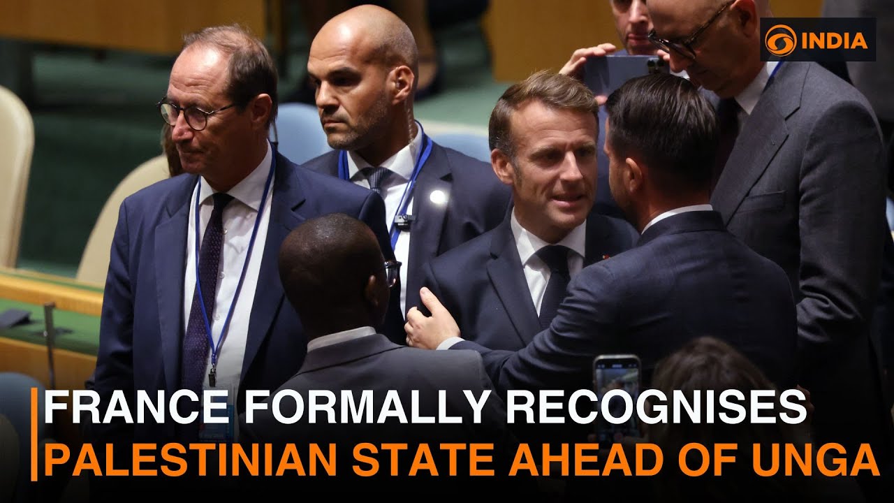France Formally Recognises Palestinian State Ahead of UNGA | DD India