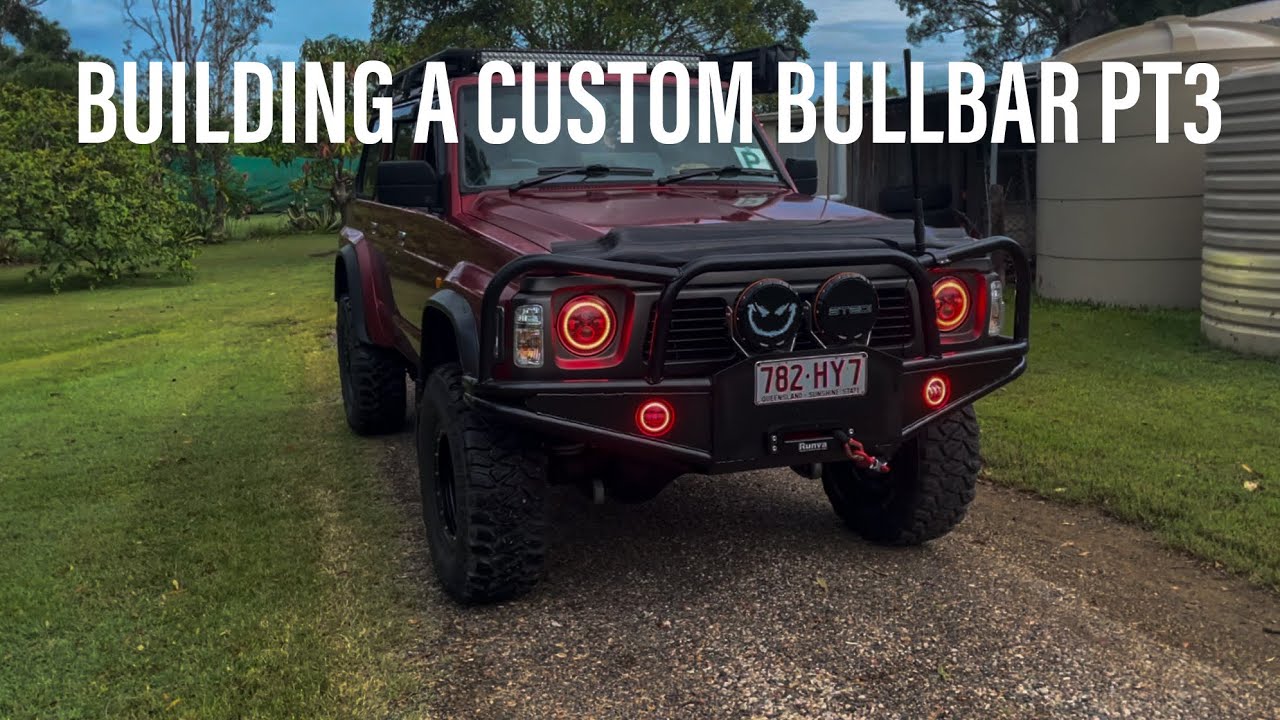 Custom GQ Winch Compatible Bullbar Build Pt 3