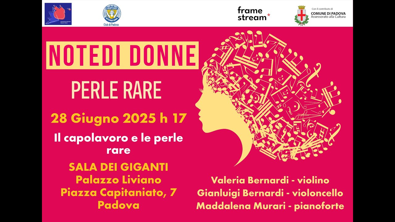 Note di donne: Perle rare - Il capolavoro e le perle rare - 28/06/2025 - Sala Dei Giganti