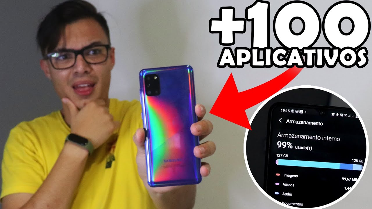 QUANTOS APPS CABEM EM 128GB  * Travei meu celular*