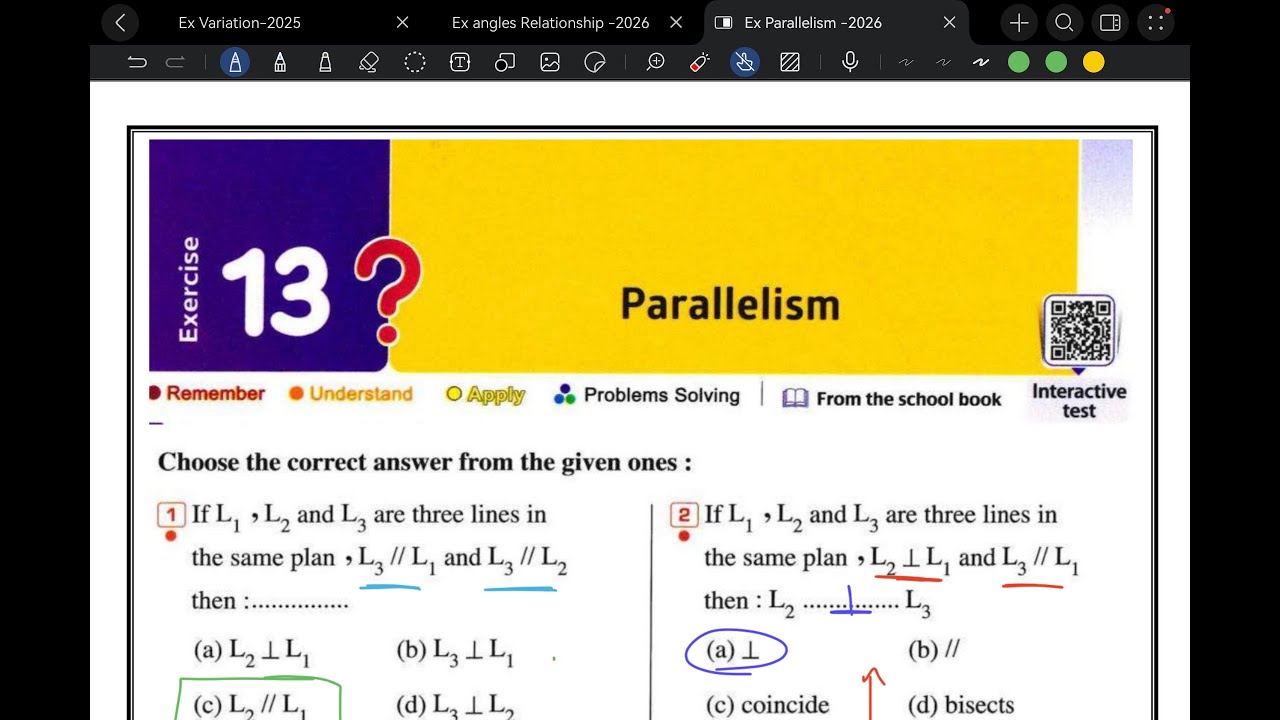 Middle 1 Geometry Parallelism