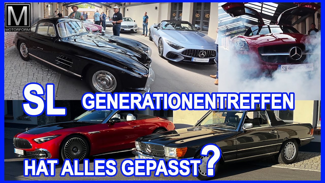 ERFOLGREICH oder NICHT ? Das große Mercedes SL-Generationentreffen am 7.September 2025