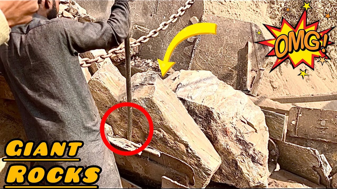 💥STUNT & DRAMA! TWO Workers vs Mega Giant Rock | Insane Crusher Machine Power That Shocks the World.