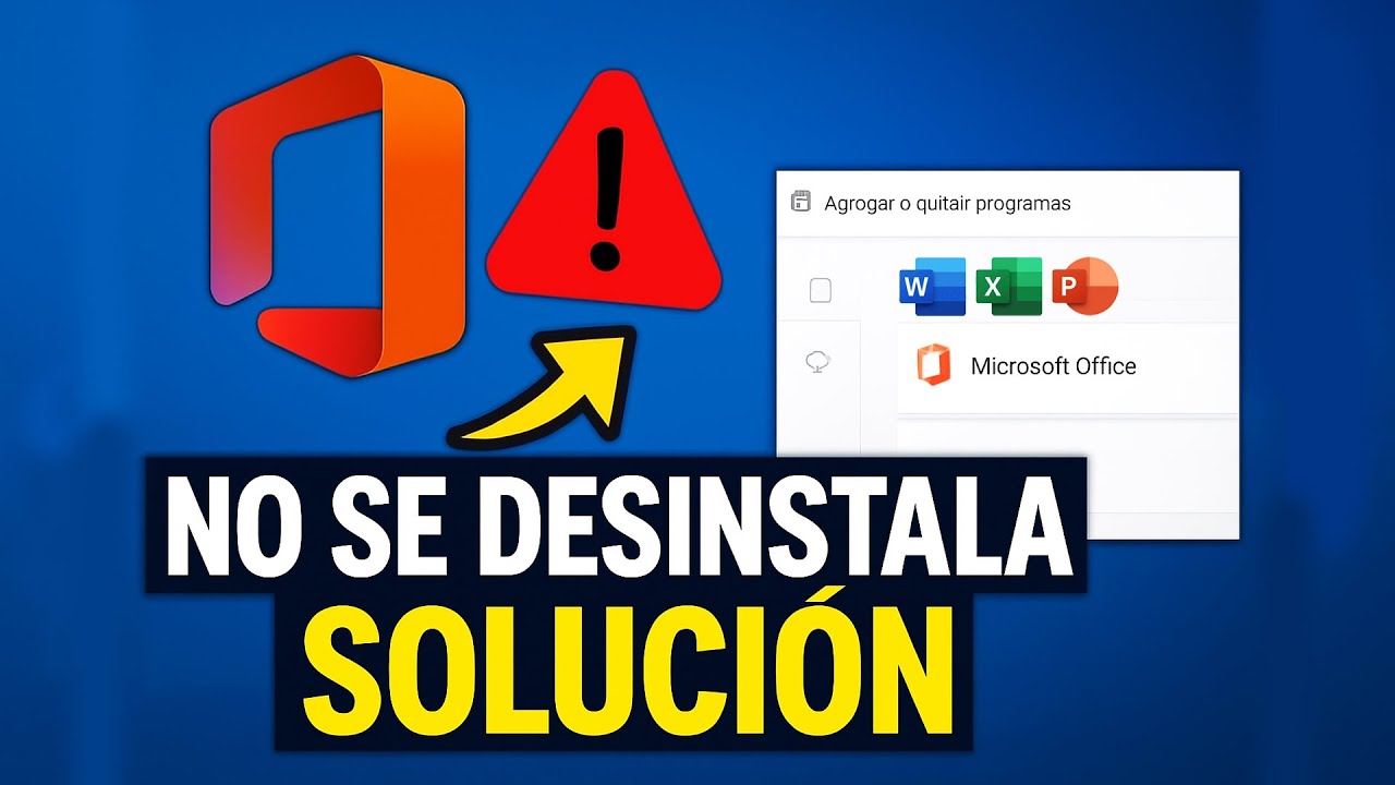 Solución Definitiva: Microsoft Office NO se Deja Desinstalar (Errores Resueltos)