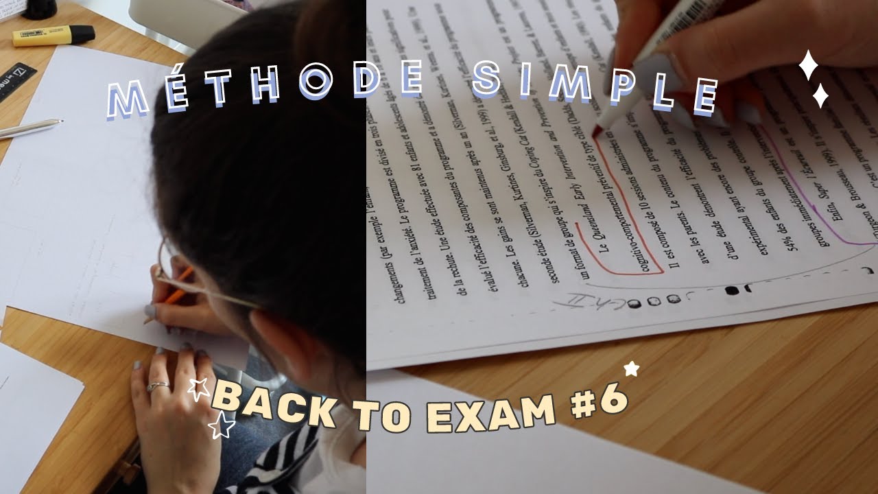 MON COURS EST LONG ET INCOMPRÉHENSIBLE ? VOICI UNE MÉTHODE SIMPLE ET EFFICACE [BACKTOEXAM #6]