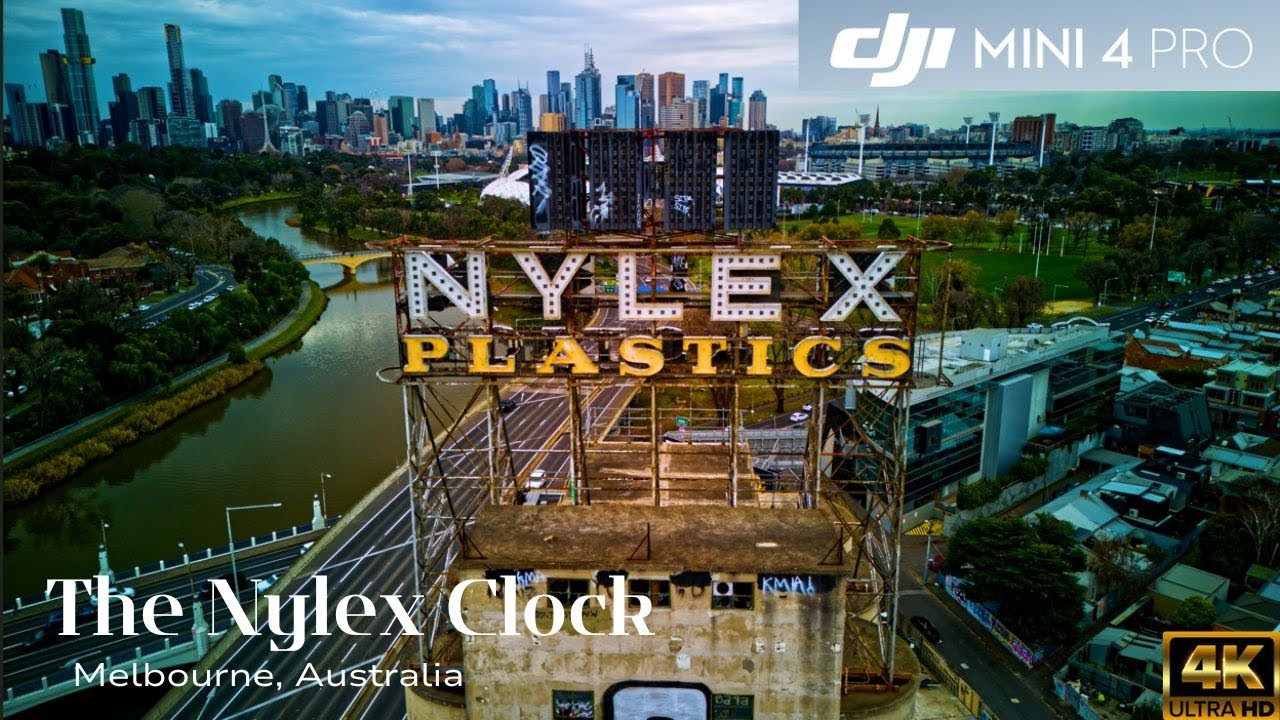 The Nylex Clock I Melbourne, Australia I DJI Mini 4 Pro