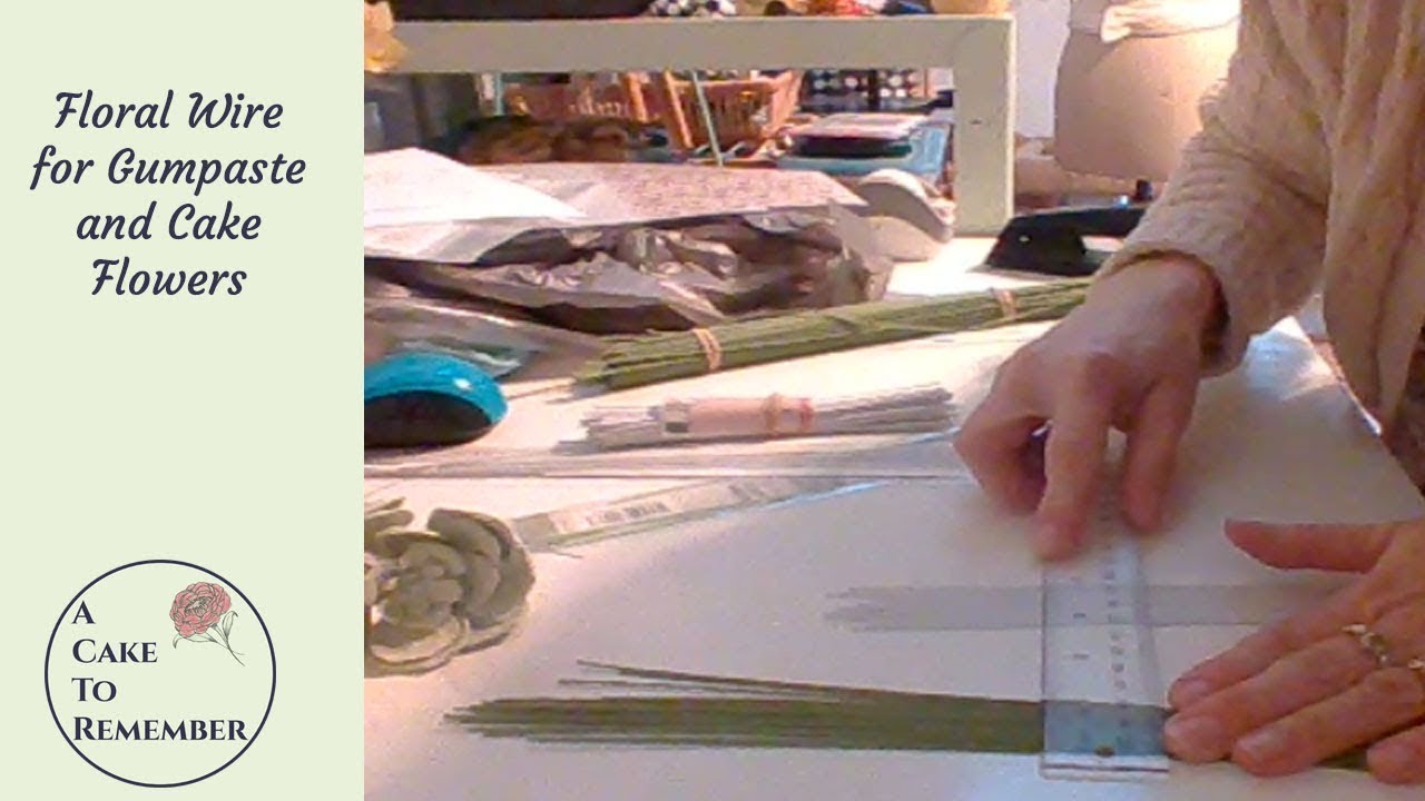 Floral wire for gumpaste flowers  Cake decorating tips and tutorials