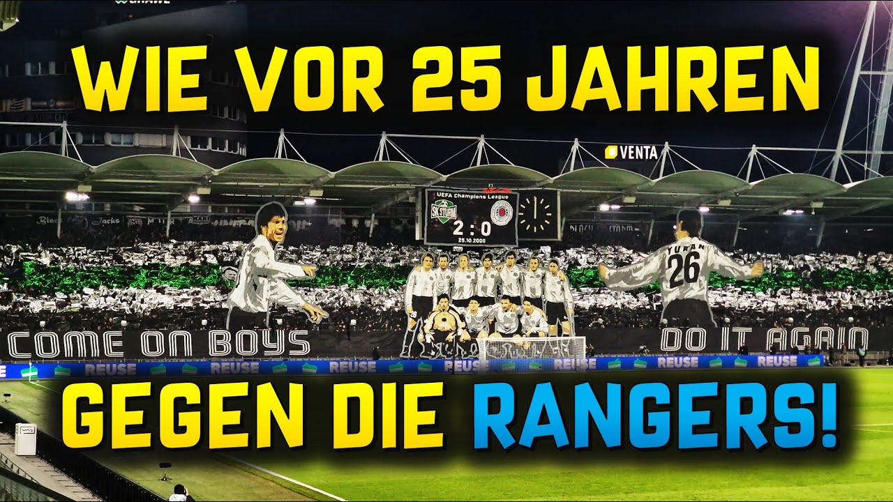 WIE VOR 25 JAHREN gegen die RANGERS! | SK Sturm Graz – Glasgow Rangers 2:1 – 03.10.2025, EL 2025/26