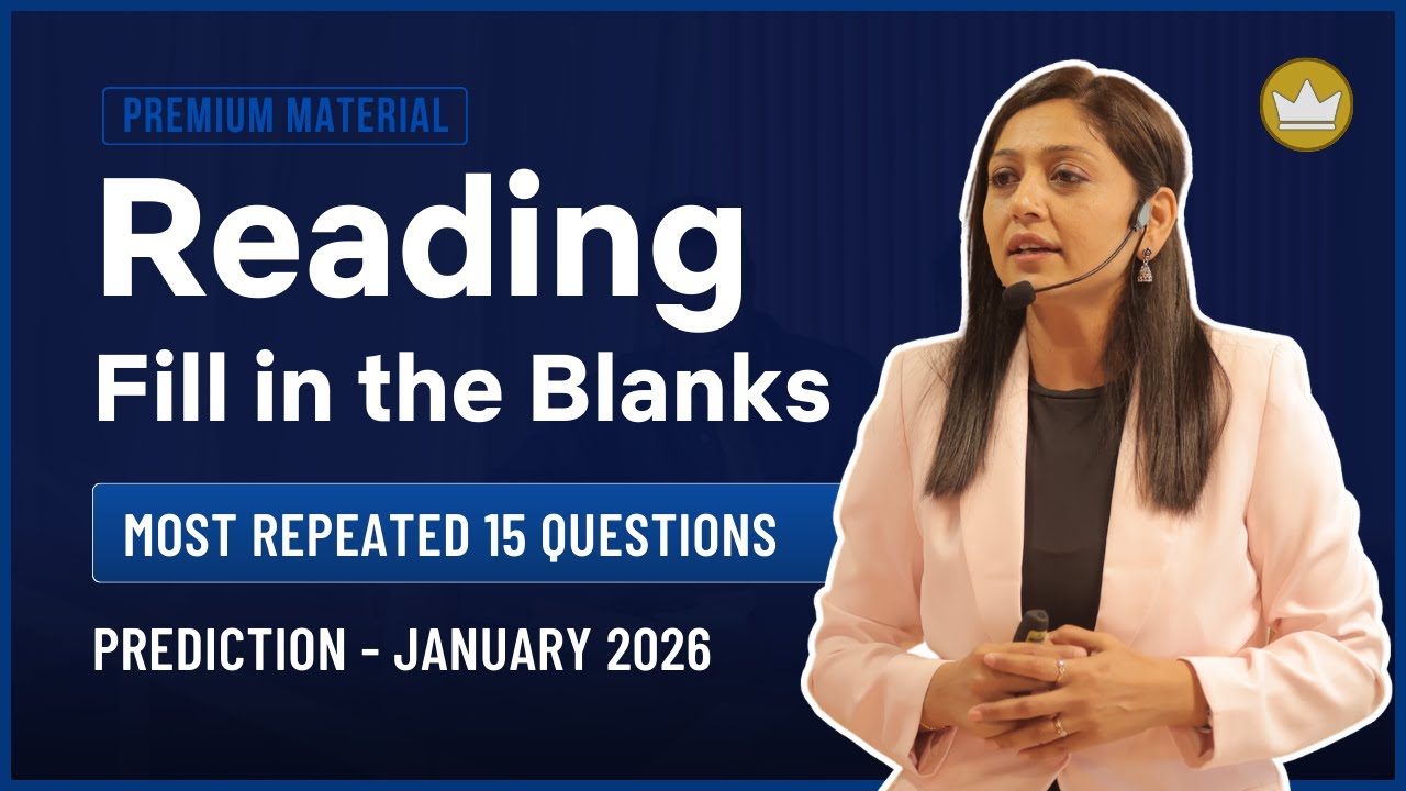 Reading Fill in the Blanks | Prediction Questions | January 2026 | PTE Reading | PTE with Tejal