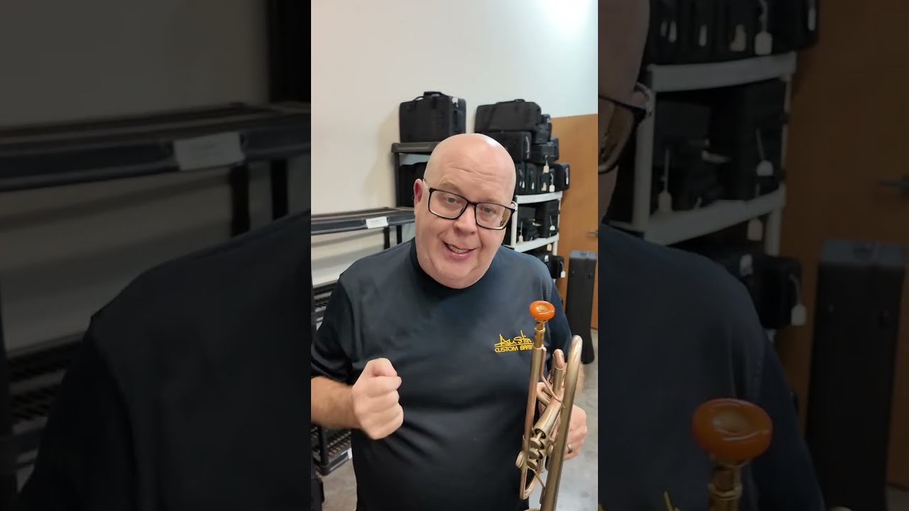 How about a peek into the incredible Martin B&ouml;hme Aereus trumpet with large bell! Wow! #trumpet