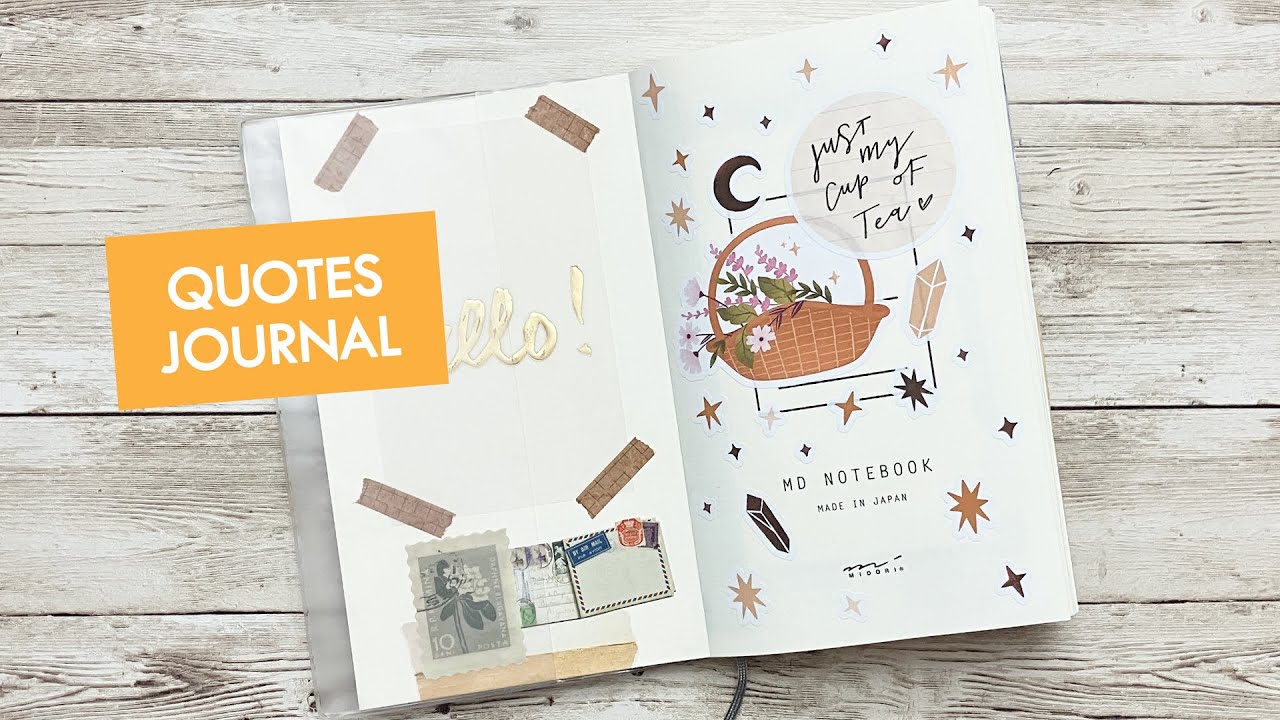 Commonplace Notebook Quotes Journal Flip Through
