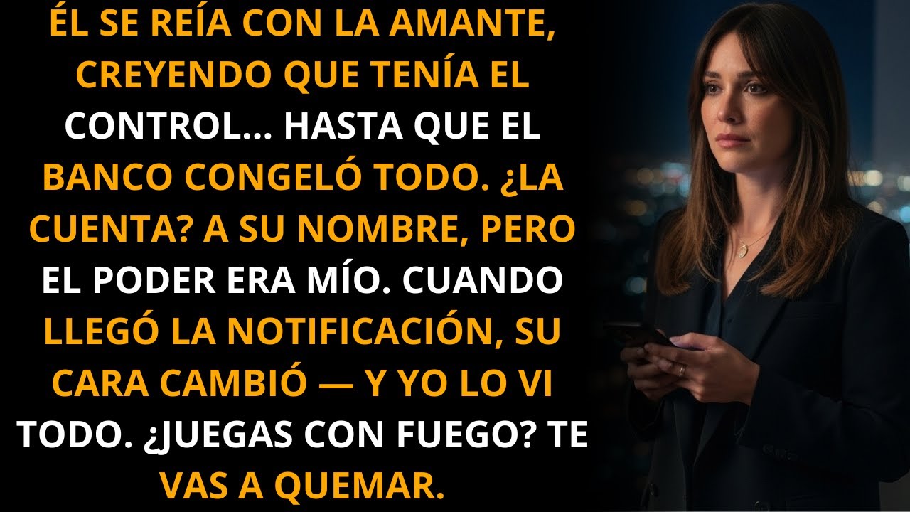 Mientras él se reía con la amante, el banco mandó: 