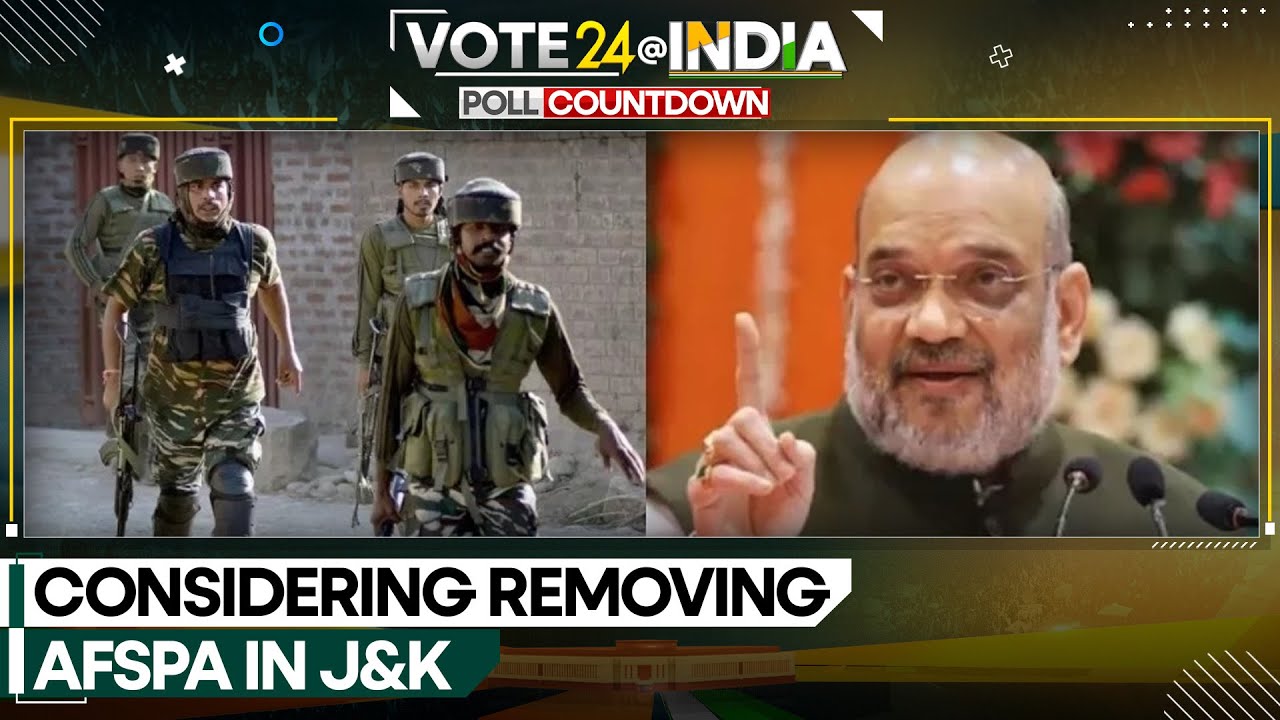 Considering removing AFSPA in J&K: Amit Shah | WION Newspoint