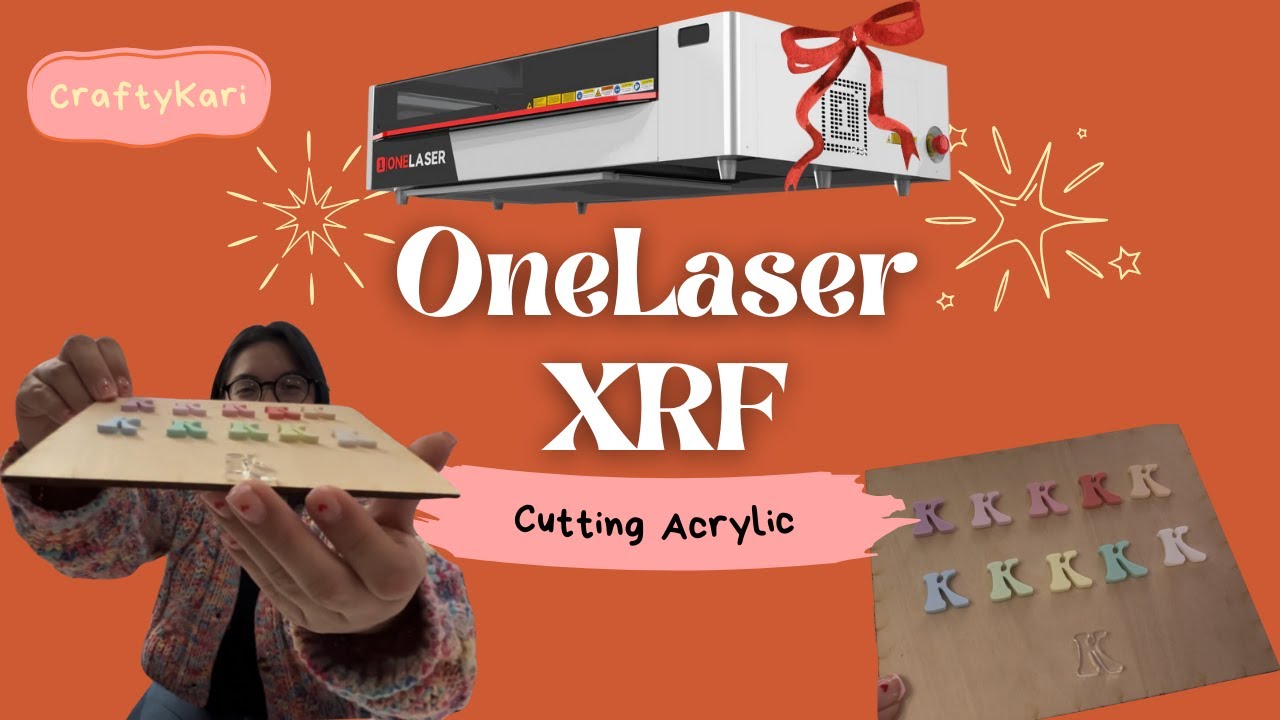 Cutting Acrylic with my CO2 Laser for the First Time | 38W RF CO2 Laser for Beginners