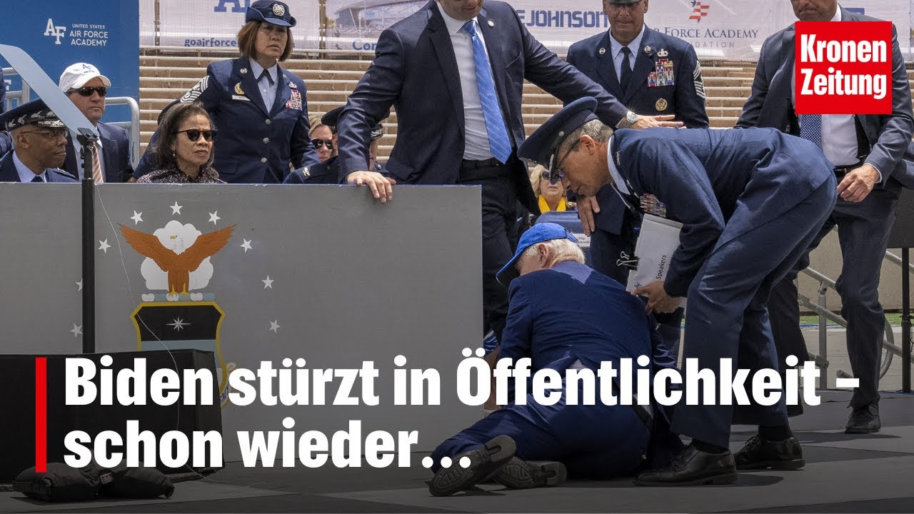 Biden stürzt schon wieder | krone.tv NEWS