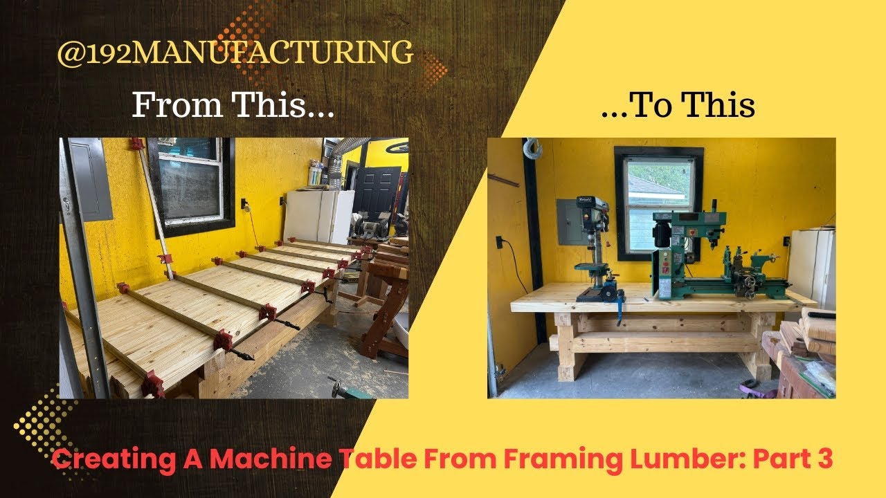 Laminating A Machine Bench From Framing Lumber: Part 3