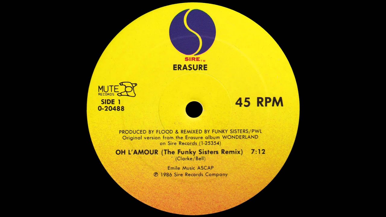 Erasure - Oh L'Amour (The Funky Sisters Remix) [1986]